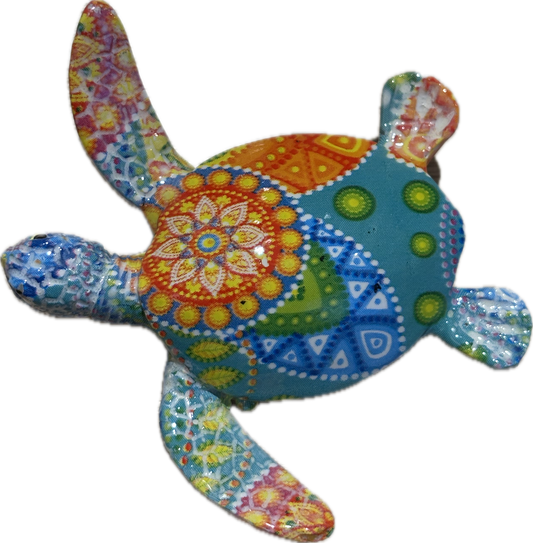 Magnet Tortue Vert Orange