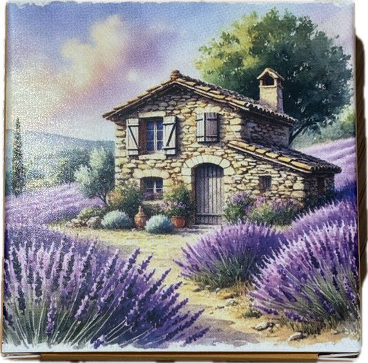 Savon Rond Parfumé Lavande Boite Cabanon 50gr