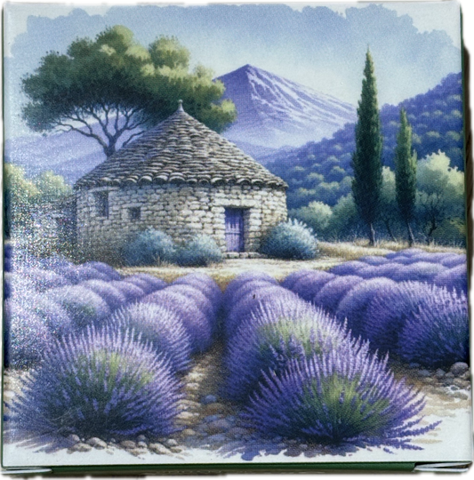 Savon Rond Parfumé Lavande Boite La Borie 50gr