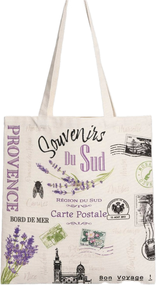 Totebag Carte Postale Lavande