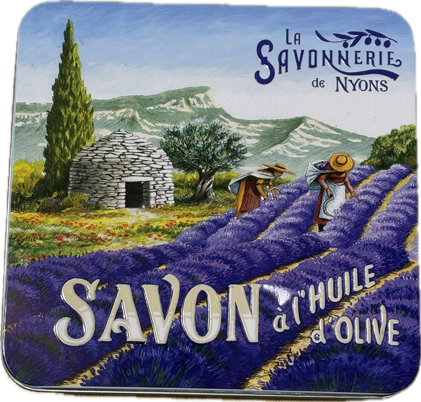 Coffret Savons Parfumés Boite Métal Provence La Borie 4*100gr
