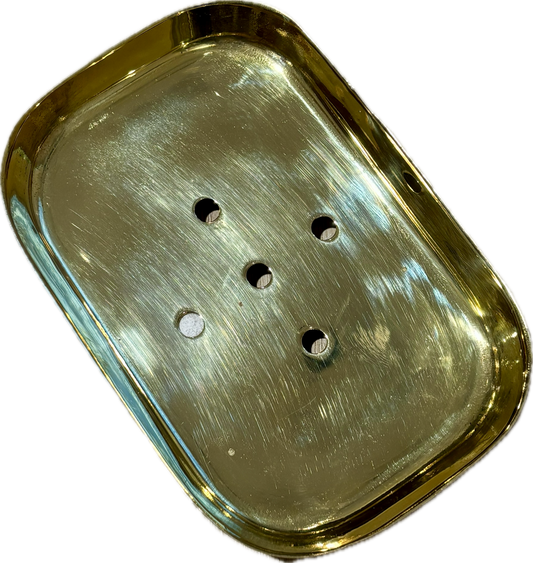 Porte Savon Rectangle PM Laiton