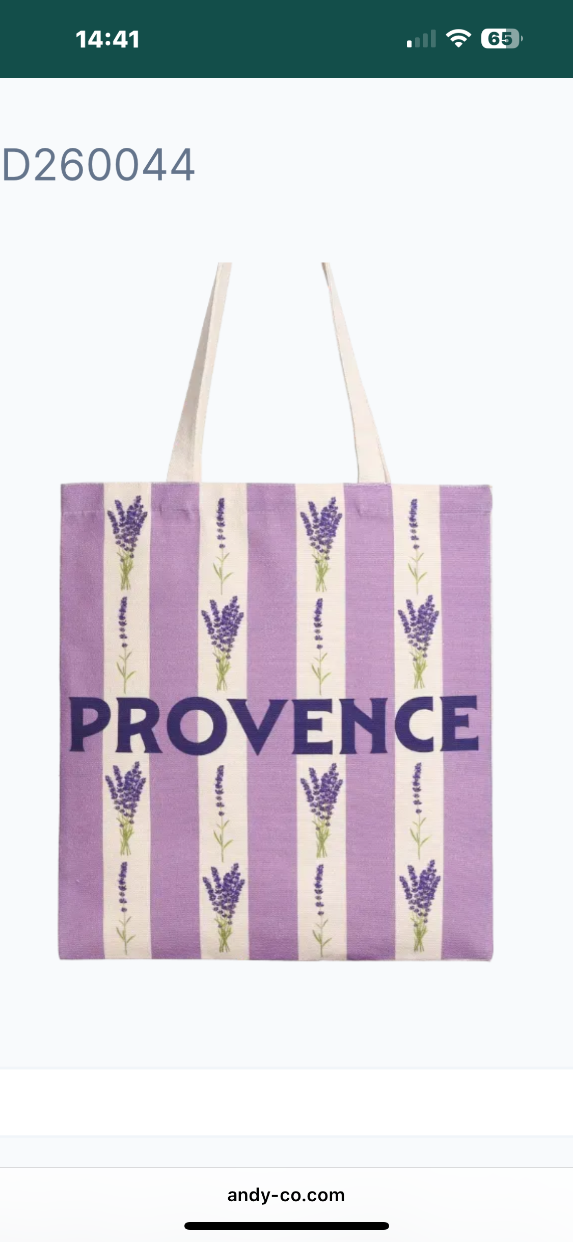Totebag Andy