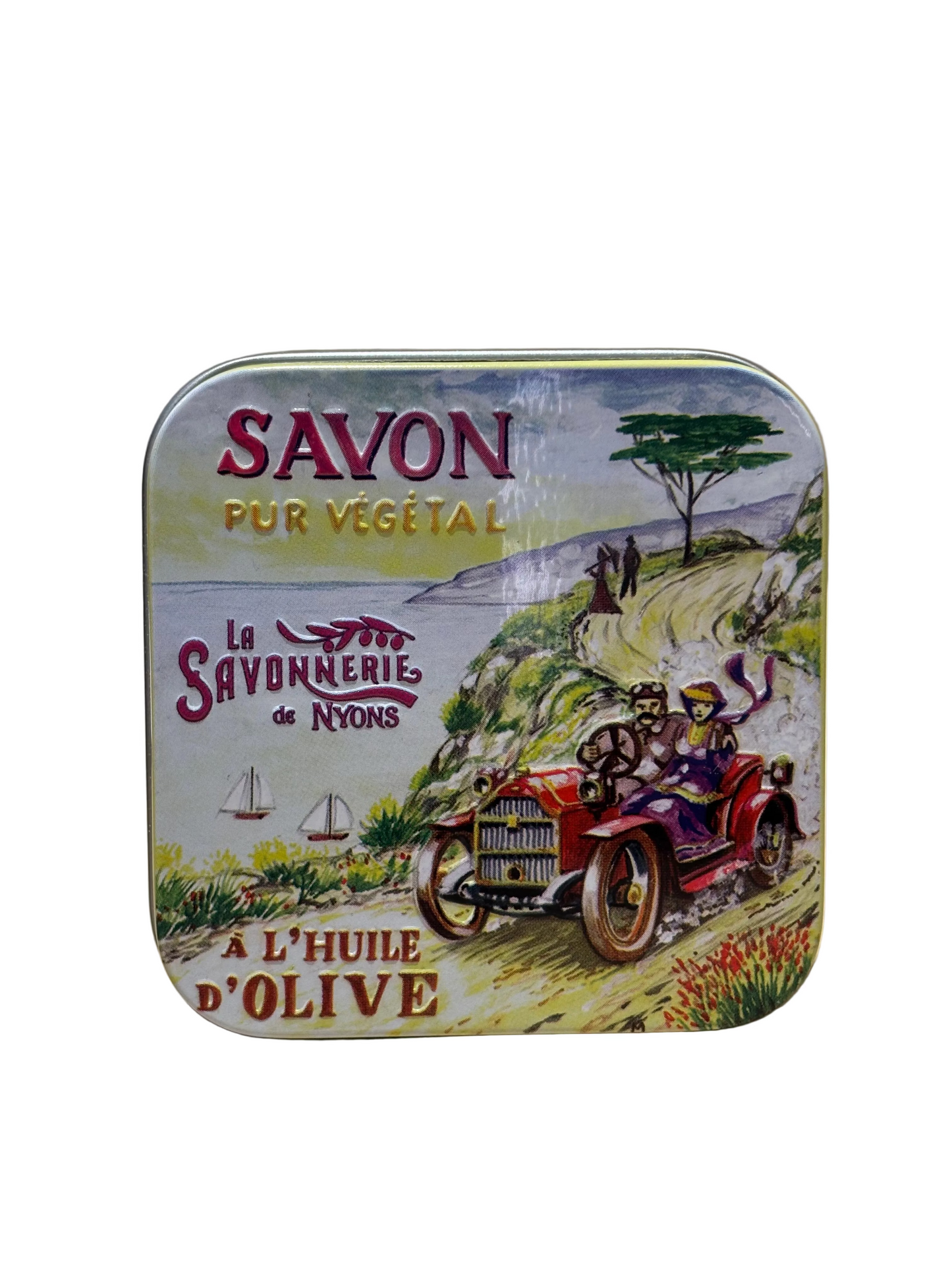 Savon Parfumé Lavande Boite Métal Balade En Voiture 100gr