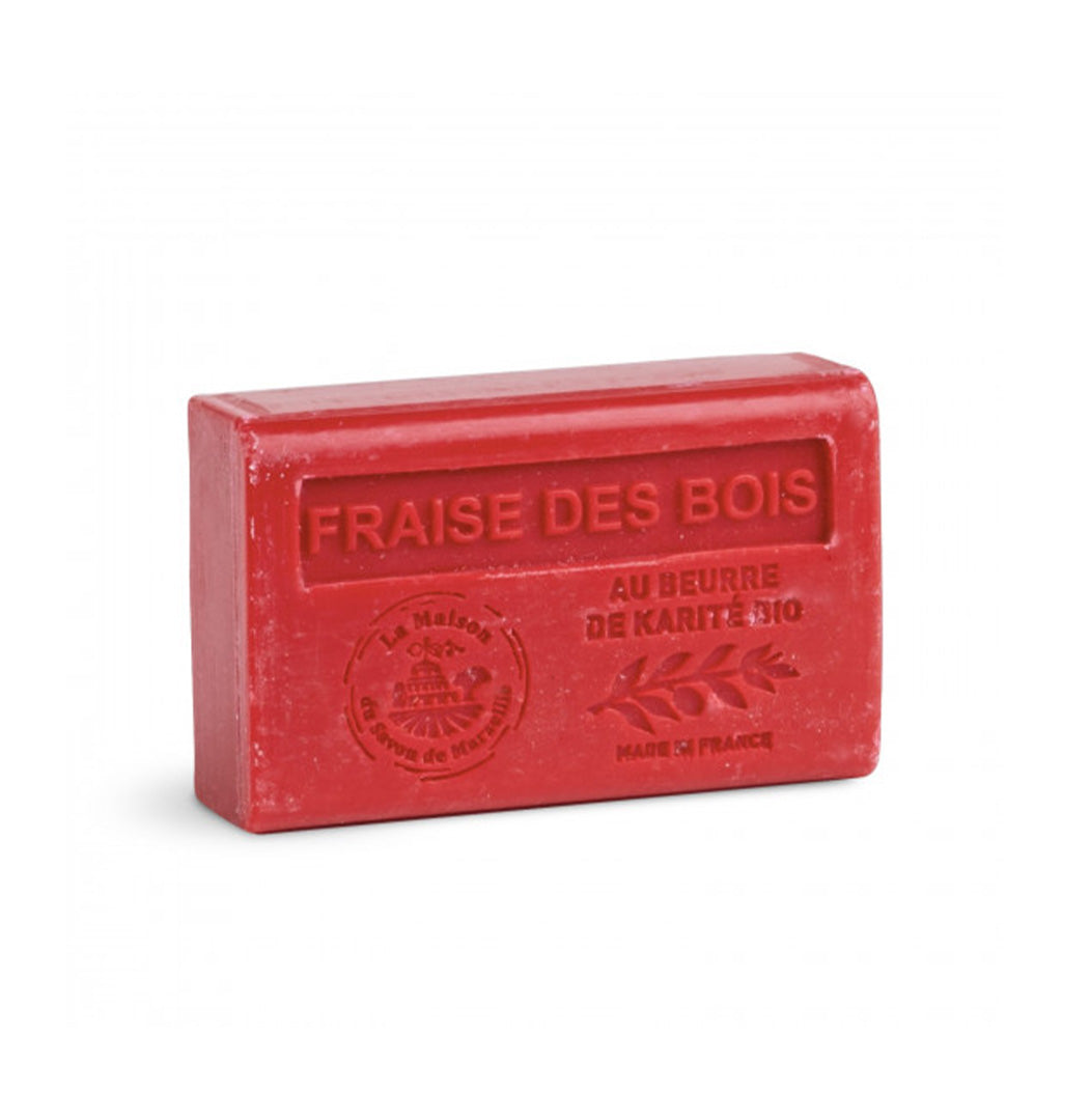 Organic Shea Butter Soap 125gr Wild Strawberry
