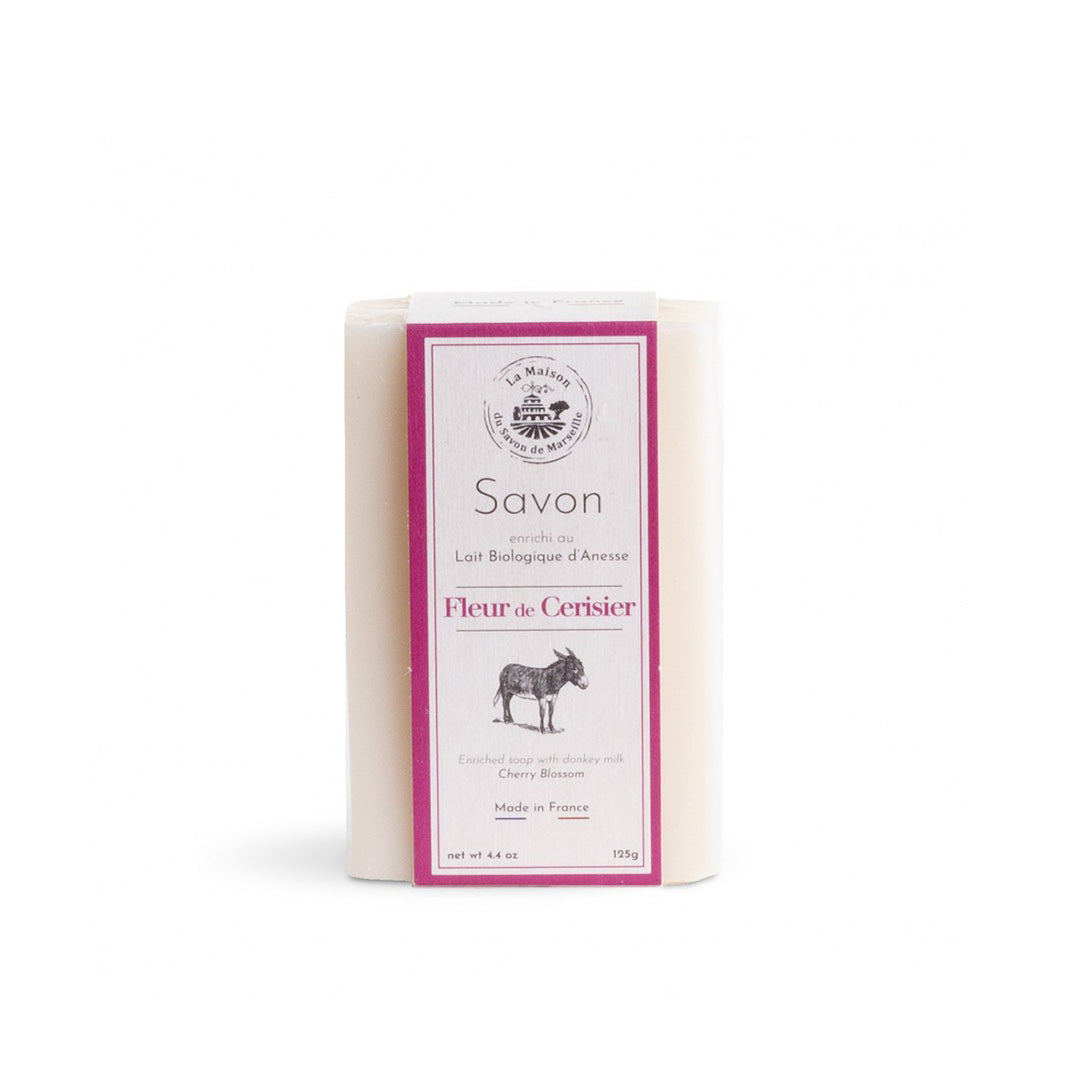 Savon Au Lait D'ânesse Bio 125gr Fleur De Cerisier