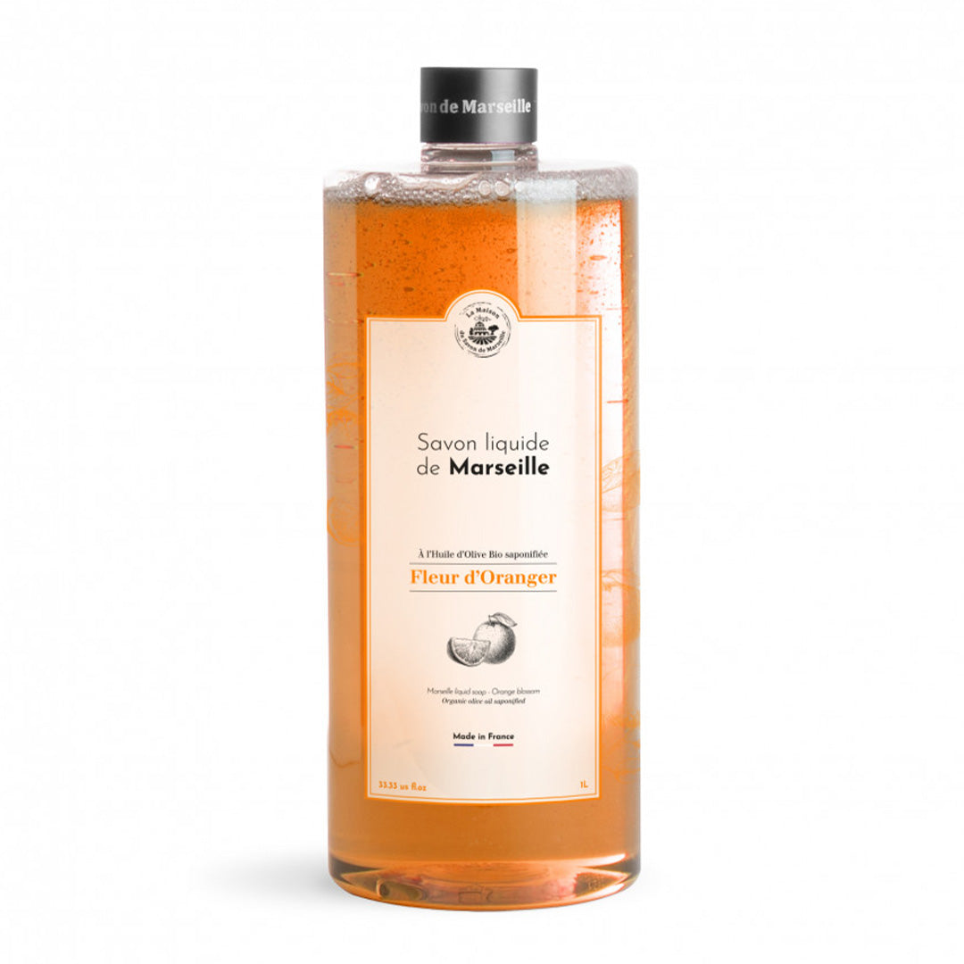 Savon Liquide De Marseille Fleur D'oranger 1l