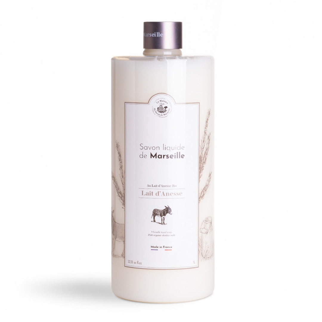 Savon Liquide De Marseille Lait D'ânesse Bio 1l