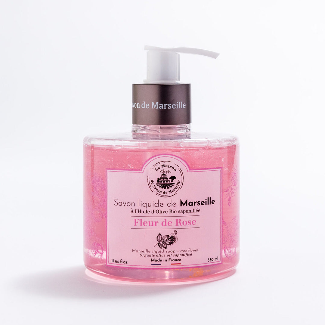Savon Liquide De Marseille Fleur De Rose 330ml