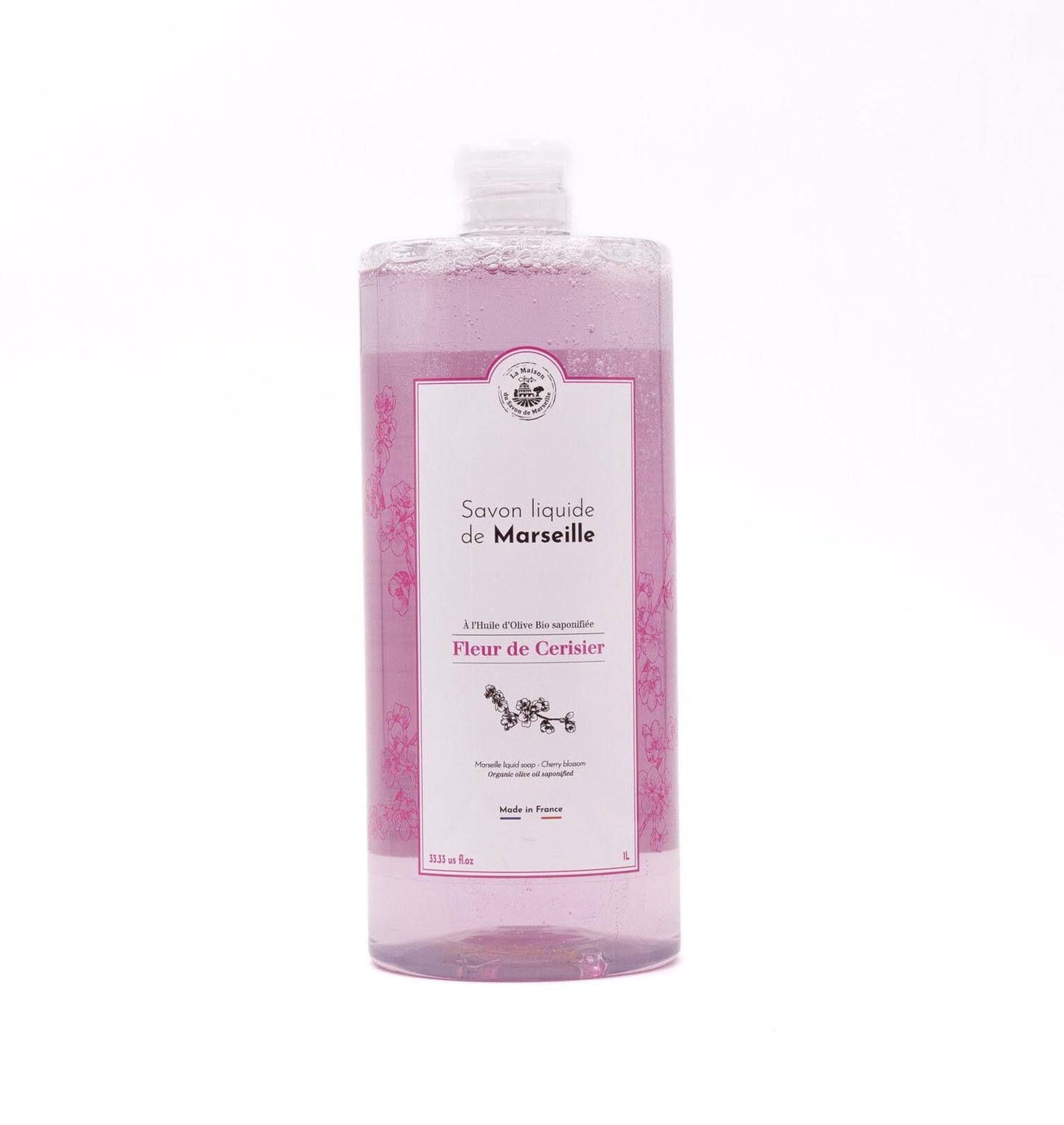 Savon Liquide De Marseille Fleur De Cerisier 1l