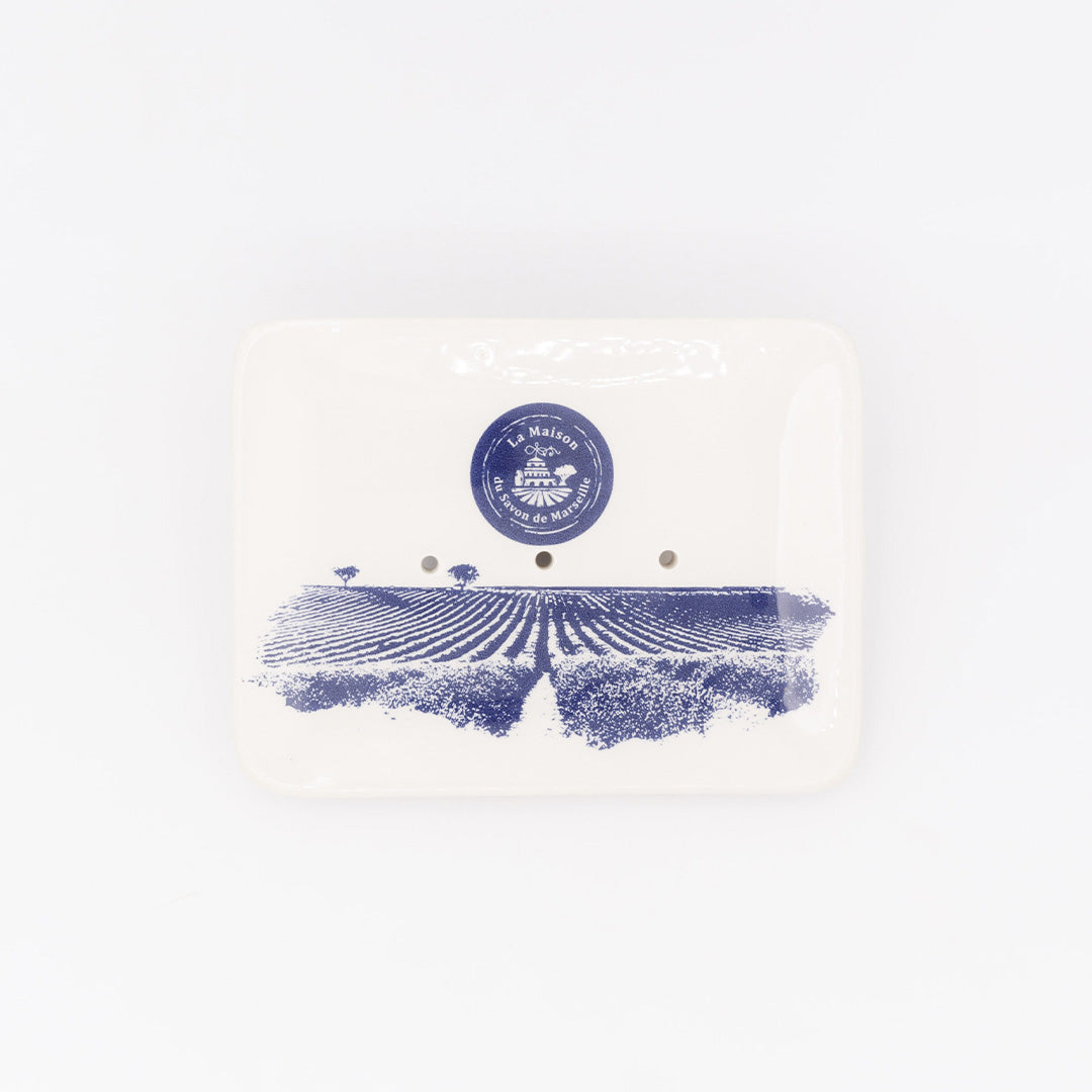 Lavender Field Ceramic Soap Dish
