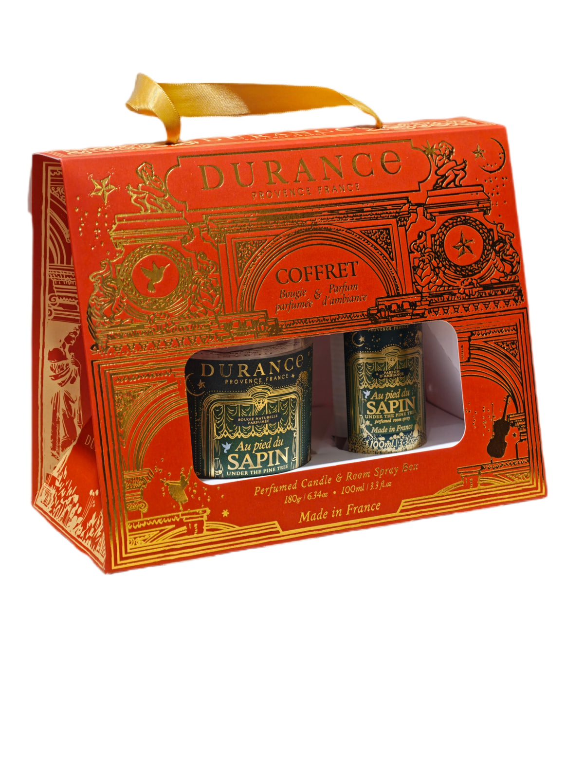 Coffret « Au Pied Du Sapin » Bougie 180gr - Parfum D’intérieur 100ml
