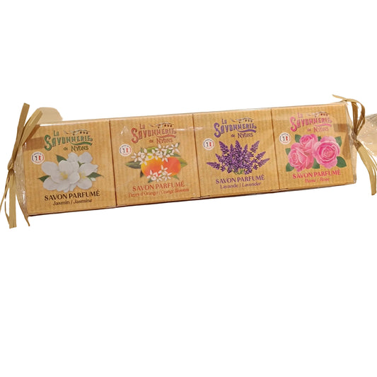 Papillote Savon Parfumé Fleurs Boîte 4*50gr
