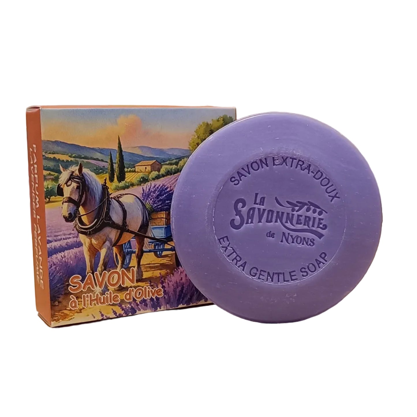 Savon Rond Parfumé Lavande Le Cheval Boite 100gr