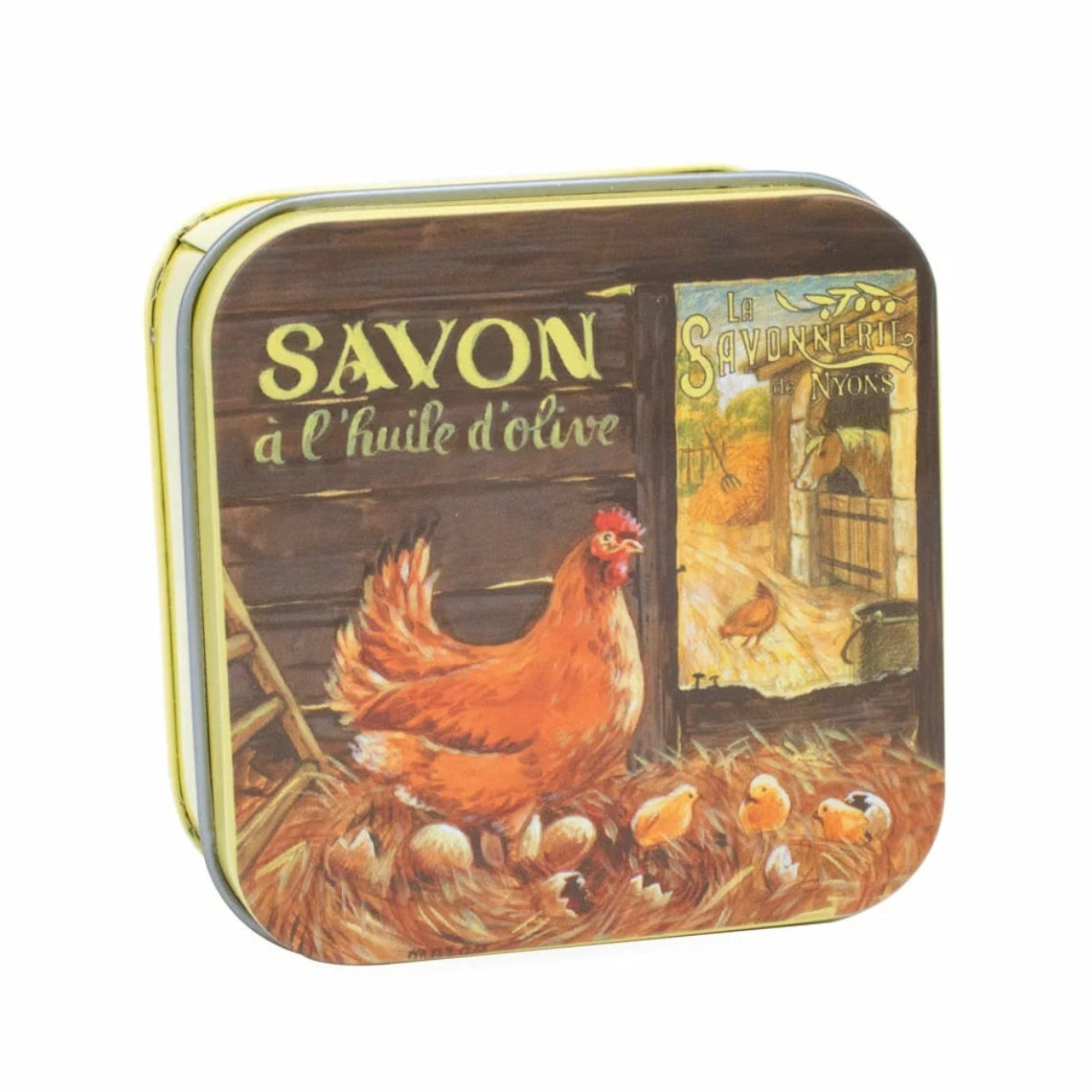 Savon Parfumé Verveine Boite Métal La poule 100gr