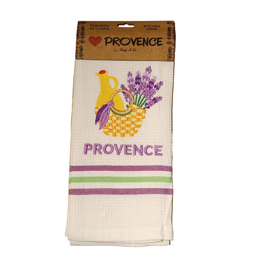 Torchon Brode Panier Provence