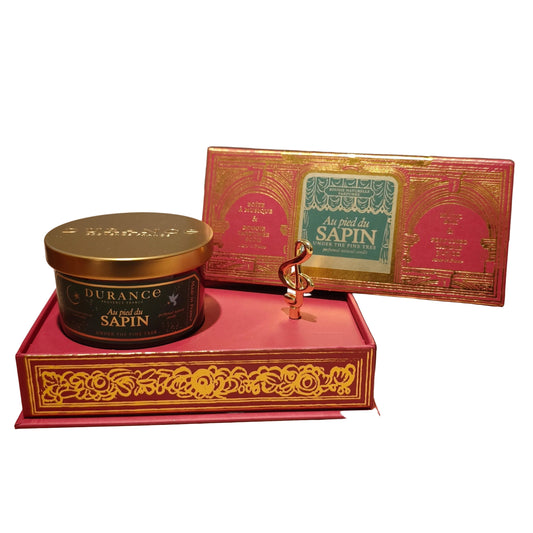 Coffret Boîte A Musique "Au Pied Du Sapin" Bougie 90gr