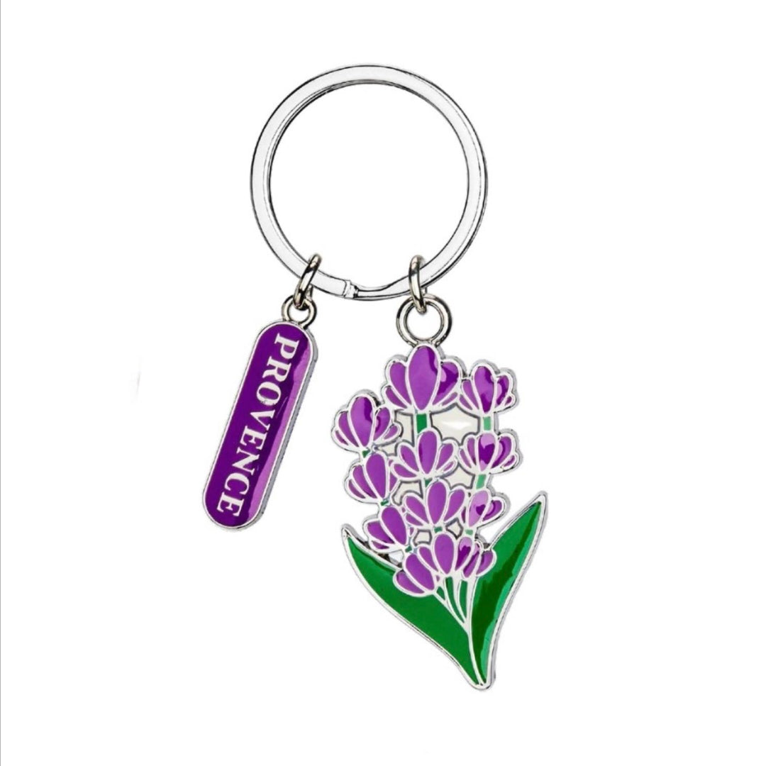 Porte Cles Lavande Argent