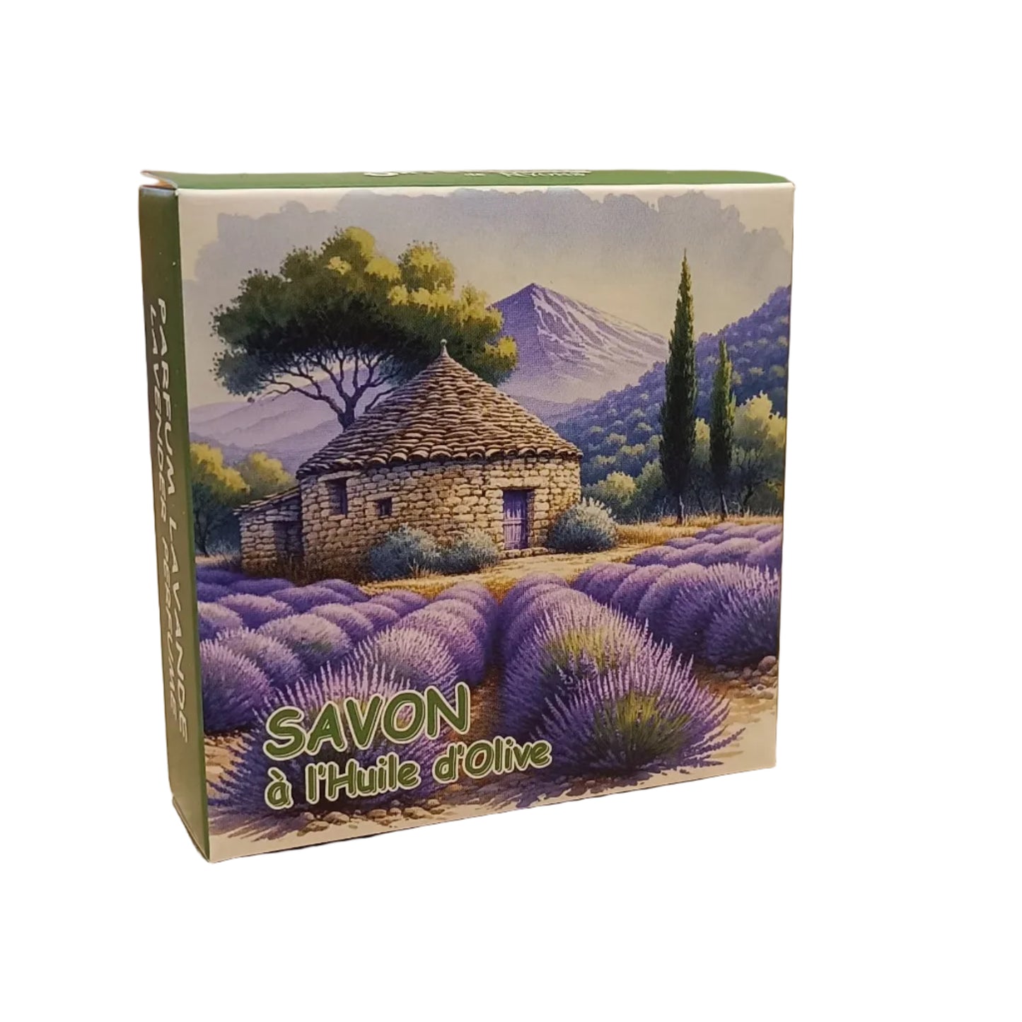 Savon Rond Parfumé Lavande La Borie Boite 100gr