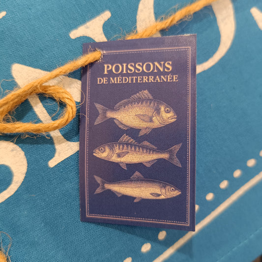 Torchon Coton Poissons 50*70