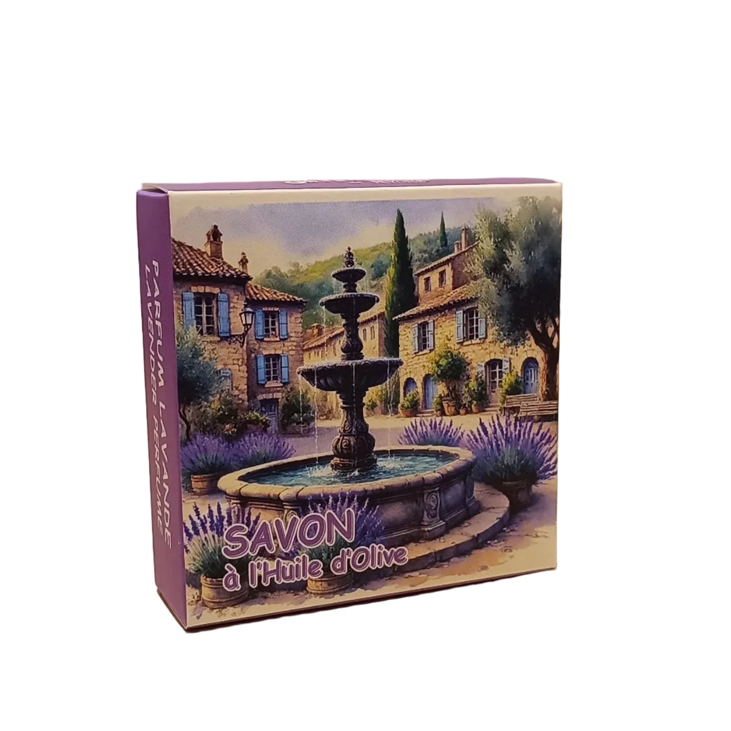 Round Lavender Scented Soap Box 50gr