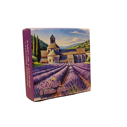 Savon Rond Parfumé Lavande Abbaye De Senanque Boite 100gr