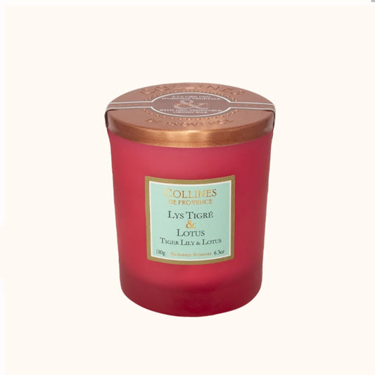 Bougie parfumée 180gr Lys Tigré & Lotus