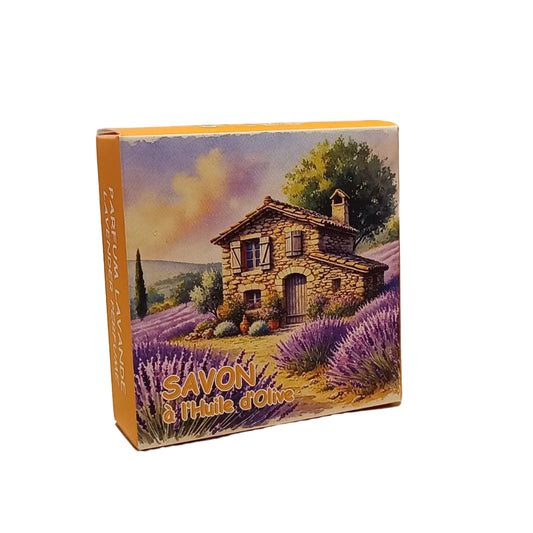 Savon Rond Parfumé Lavande Le Cabanon Boite 100gr