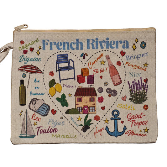 Pochette French Riviera Coeur