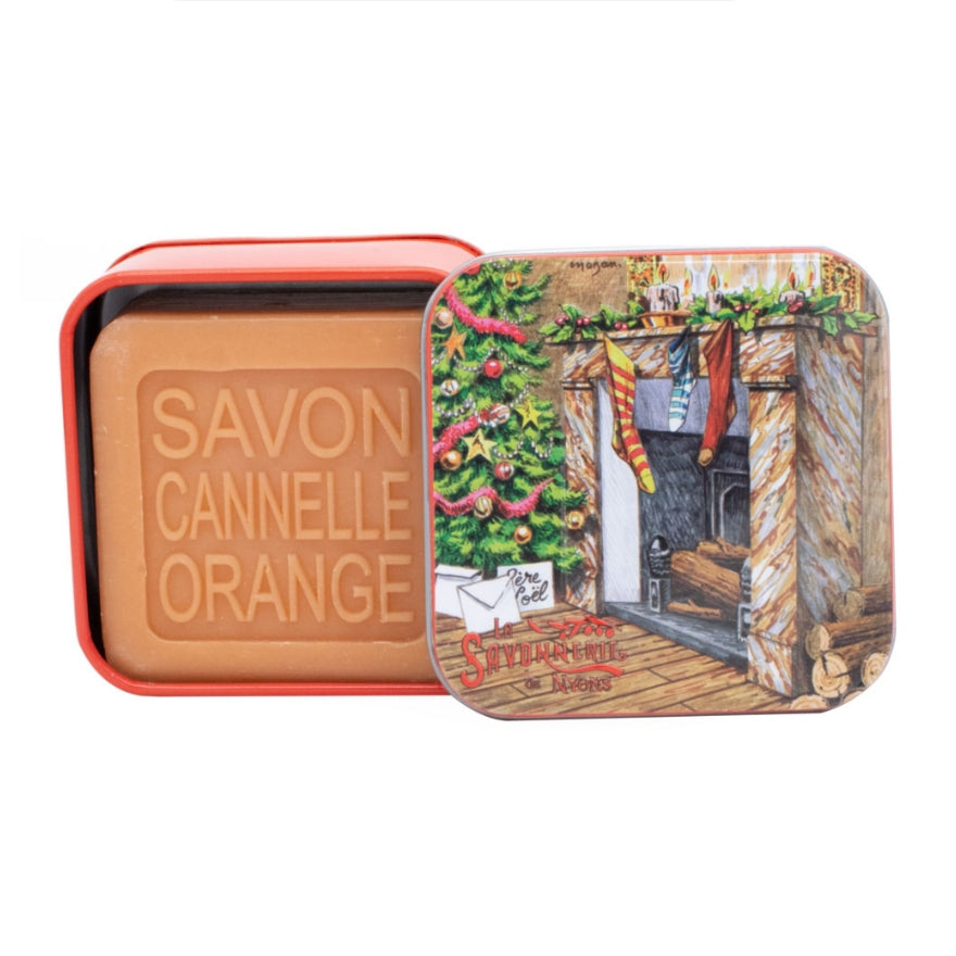 Cinnamon-Orange Scented Soap - 100g Metal Tin
