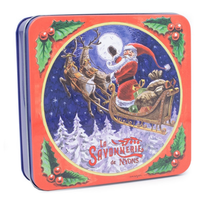Coffret Savons Parfumés Boîte Métal Le Traîneau 4*100gr