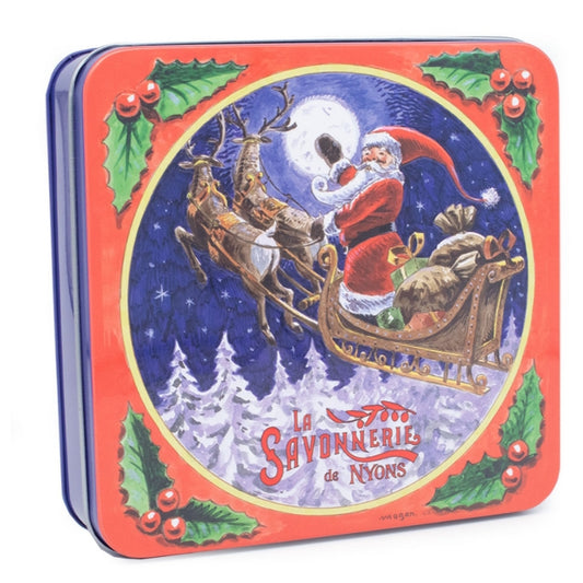 Coffret Savons Parfumés Boîte Métal Le Traîneau 4*100gr