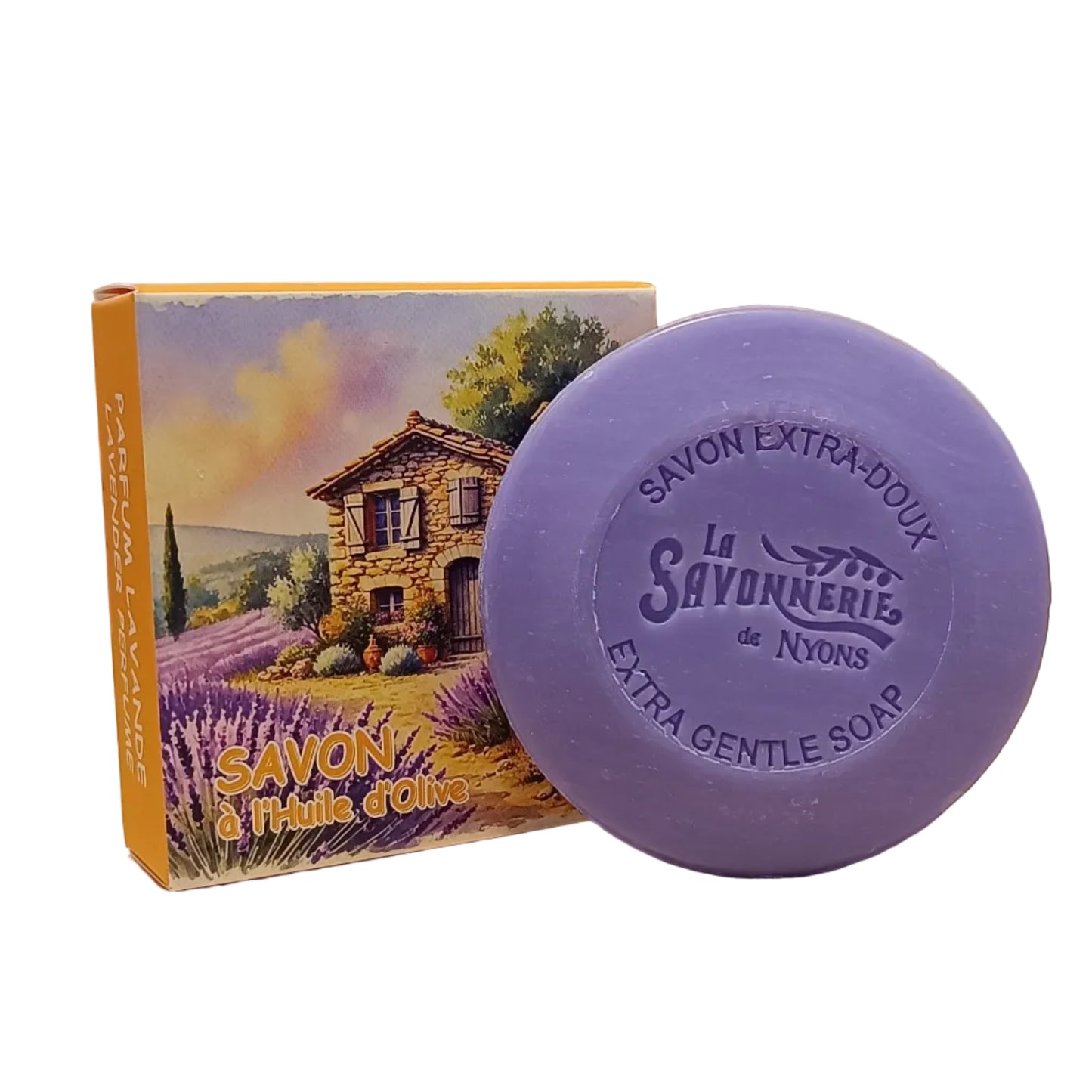 Savon Rond Parfumé Lavande Le Cabanon Boite 100gr