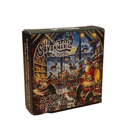 Savon Rond Parfumé Pomme - Cannelle Les Lutins 100gr