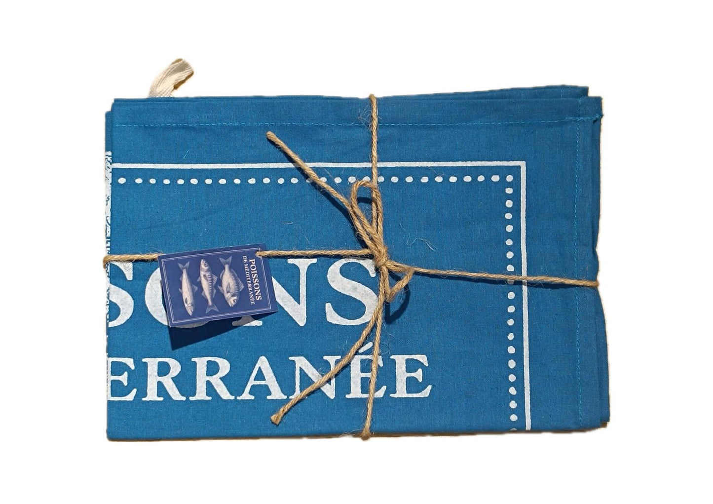Torchon Coton Poissons 50*70