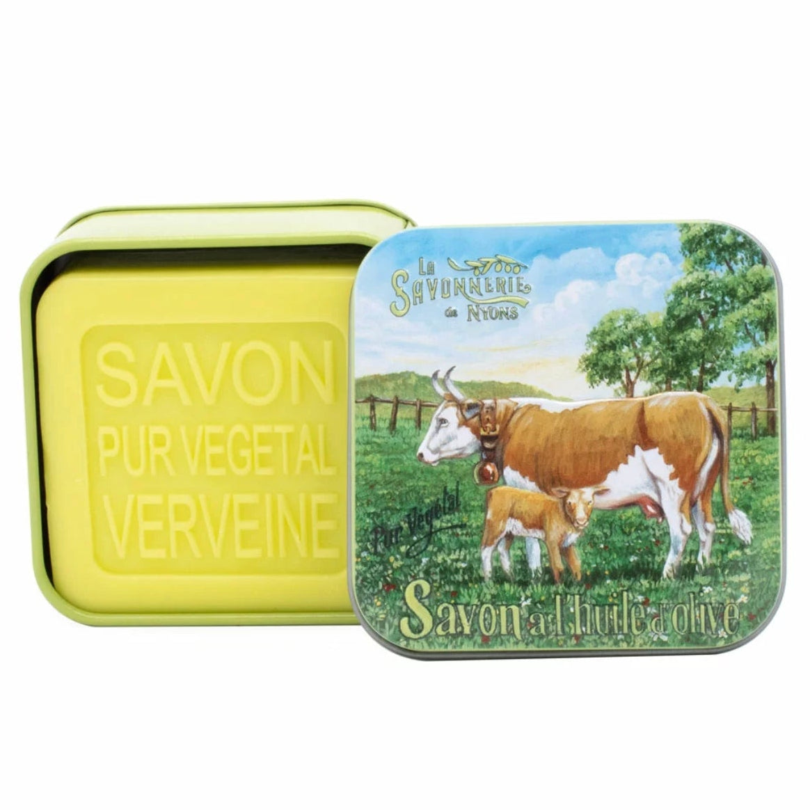 Savon Parfumé Verveine Boite Métal La Vache 100gr